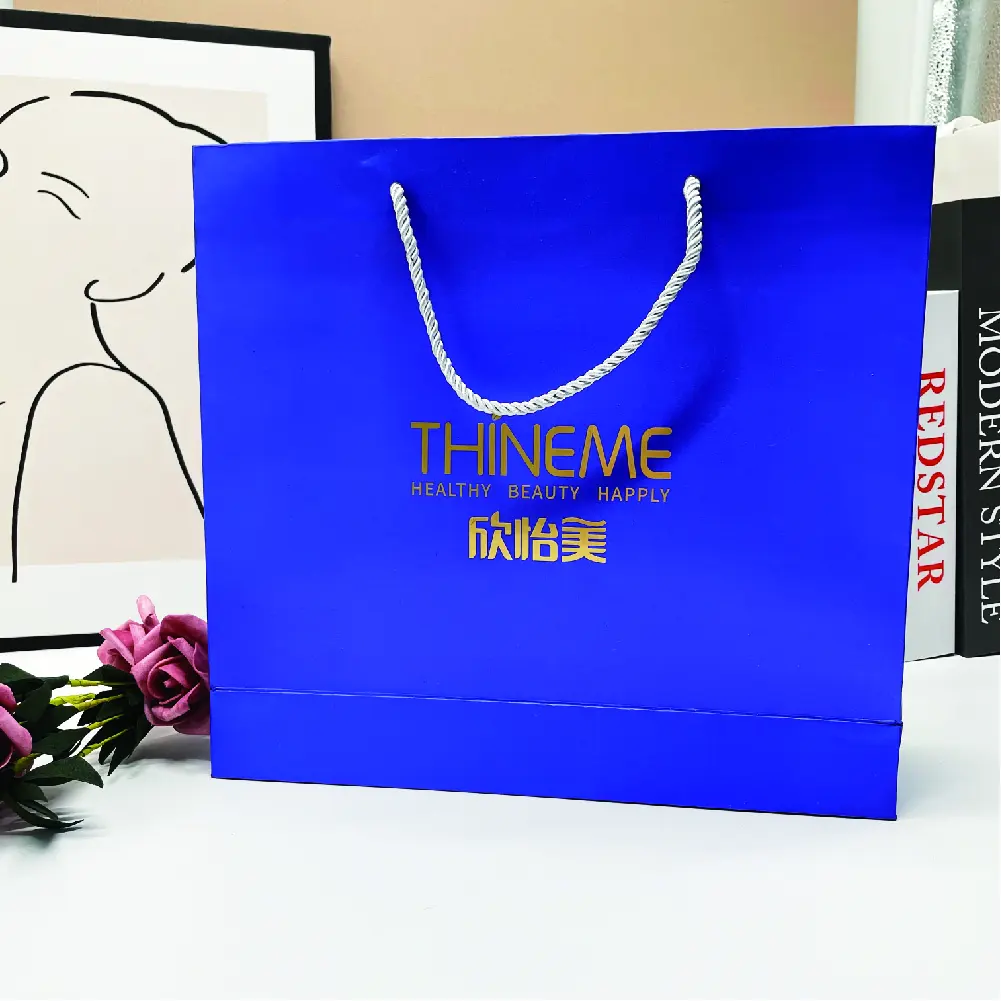 Recyclable large fancy wedding favor bags beautiful gift christmas gift shopping transparent tote paper wrapping bag luxury gift