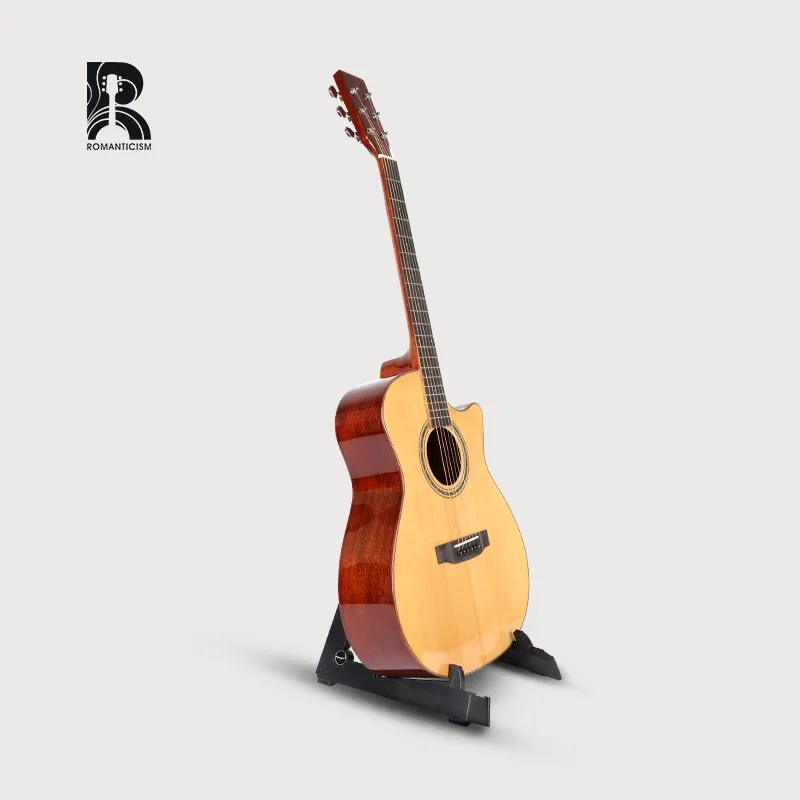 ZY-STD02 R instrumen musik pelangi termurah 41 inci gitar akustik cemara gitar listrik Ukulele biola aksesoris gitar