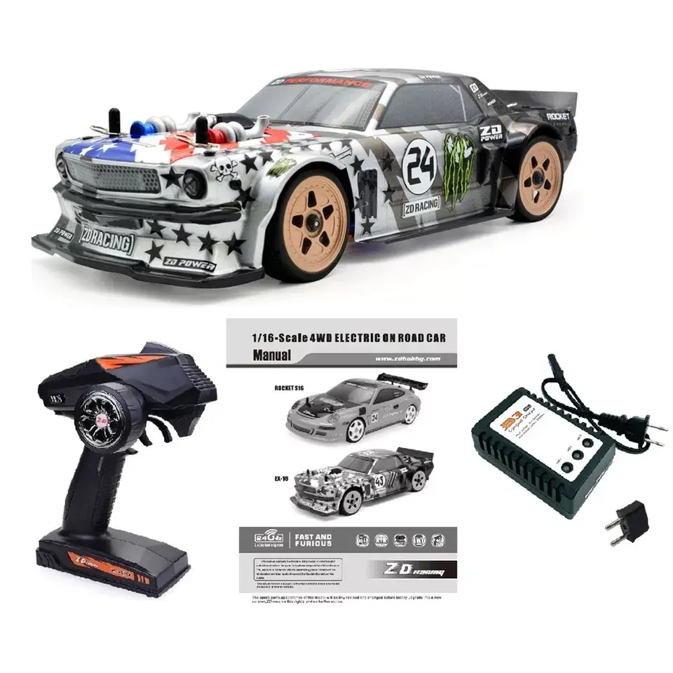 ZD Racing EX16 01 RTR 1/16 2,4G 4WD Быстрый бесщеточный Радиоуправляемый автомобиль, раллийный автомобиль на дороге, дрифтовый грузовик