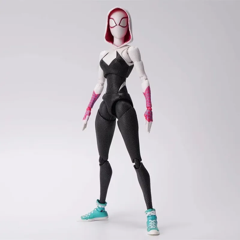 SHF à travers la figurine d'action de modèle mobile commun de Spider-Verse Gwen Stacy