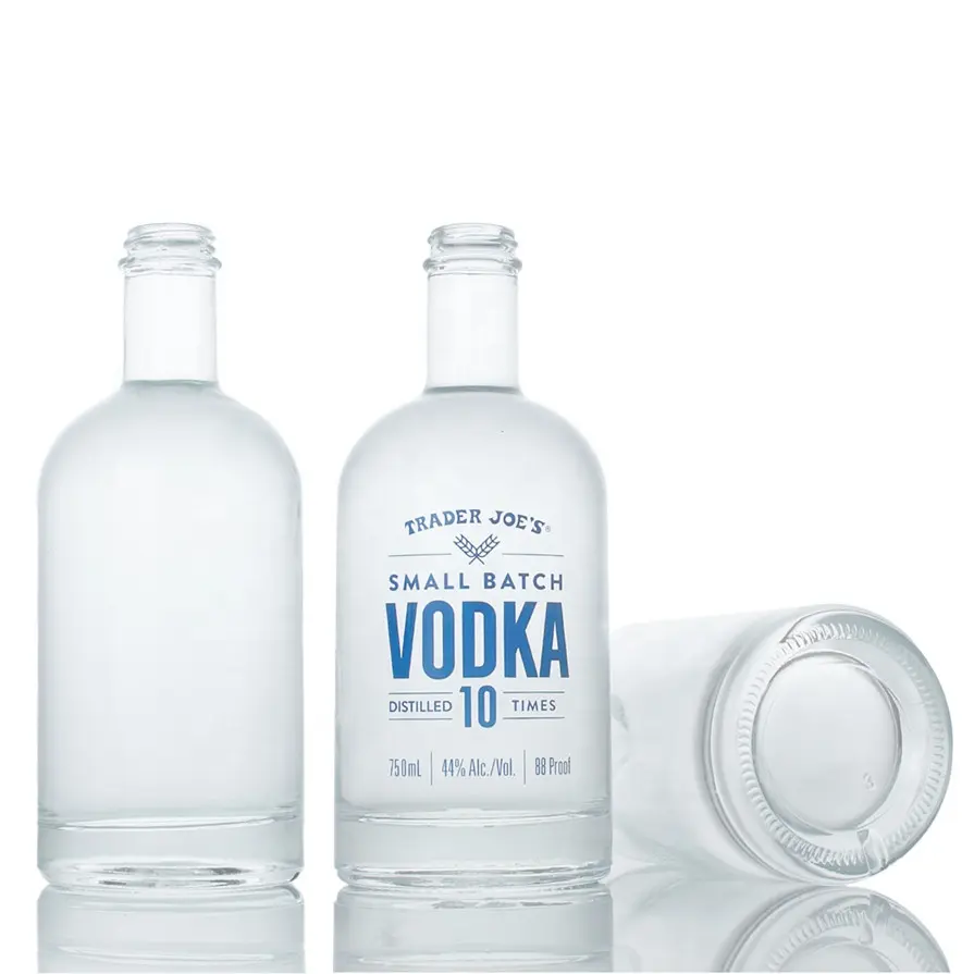 Logotipo personalizado 700 ml 750 ml cachaca xo spirits garrafas de vidro do licor