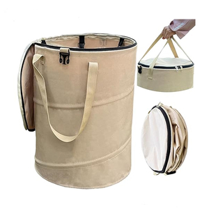 <strong>Pop</strong>-Up Camping Trash <strong>Can</strong> With Lid 24 Gallons Collapsible Standing <strong>Bin</strong> 91L Capacity With Sorting Clips Outdoor Rubbish Sorting - Product Image 1