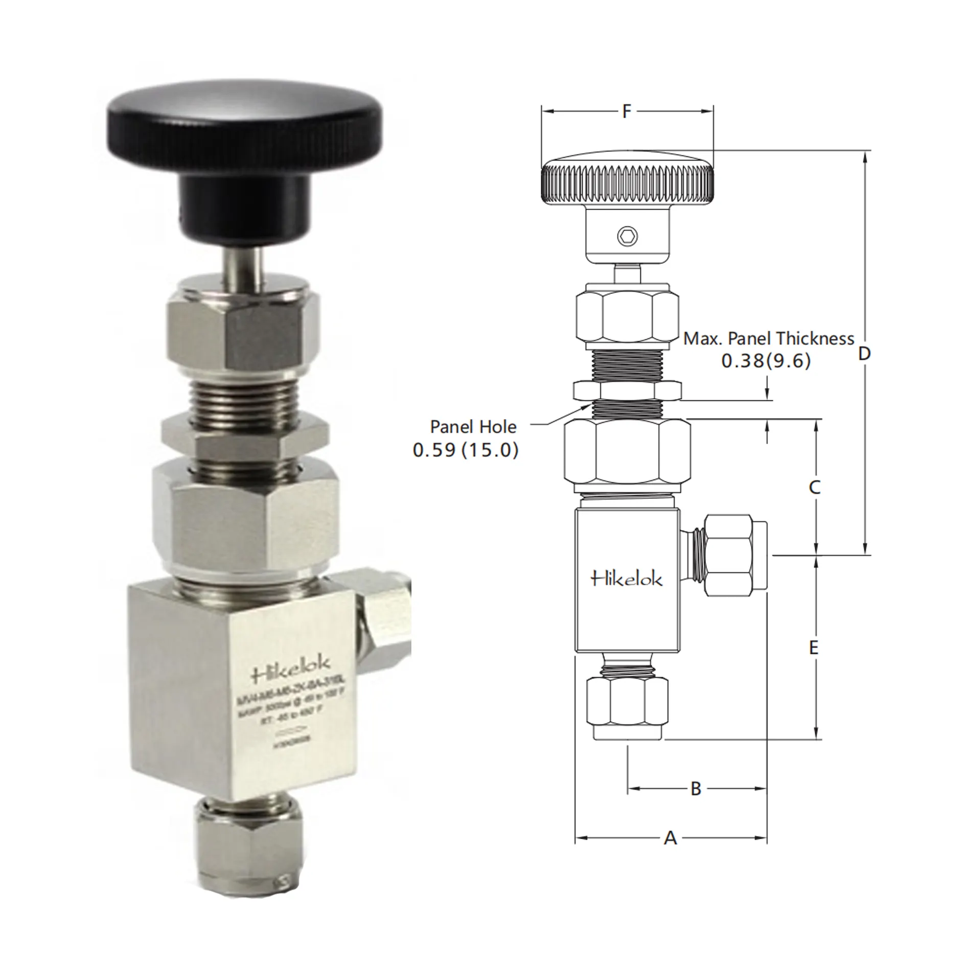 Fitok same type stainless steel brass 3/4 inch needle valve flow metering valves