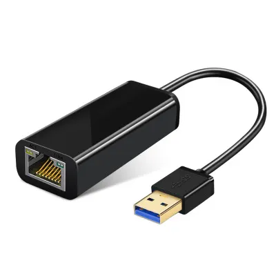 Kartu Lan Eksternal USB 3.0, Adaptor Jaringan Ethernet Ke RJ45 Gigabit USB Ke RJ45, Kartu Lan Eksternal Kecepatan Tinggi untuk Kantor