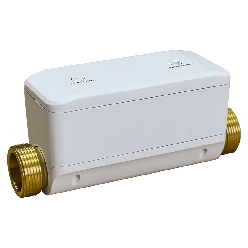 Smartlife-Monitor de flujo de agua, dispositivo inteligente ultrasónico resistente al agua, con WiFi, Ble y apagado de agua de 3/4 pulgadas
