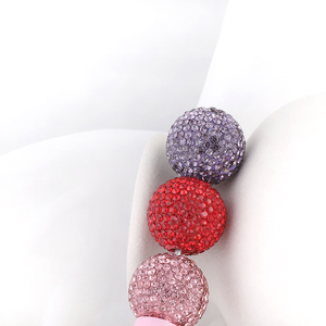 SOJI toptan 20MM Rhinestone elmas dağını<span class=keywords><strong>k</strong></span> boncuklar disko topu polimer kil kalem seramik kil porselen boncuk için fantezi boncuk