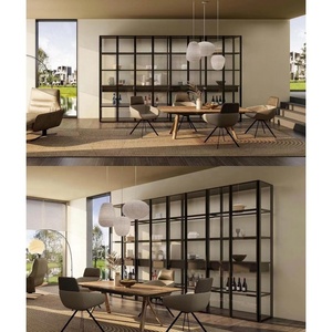 The <strong>Embedded</strong> Lighting Glass Cabinet Italy Design <strong>System</strong> Modular Collection Wardrobe - Product Image 4