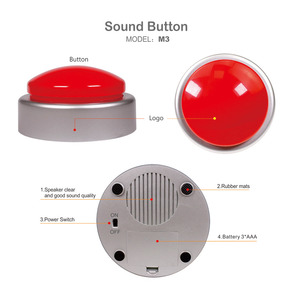 Dance Party Big <strong>Button</strong> Sound Buzzer Record Talking <strong>Easy</strong> <strong>Button</strong> - Product Image 5