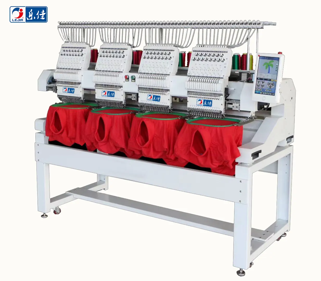 Промышленные компьютеризированные вышивные машины Tajima с 4 головками по низкой цене
