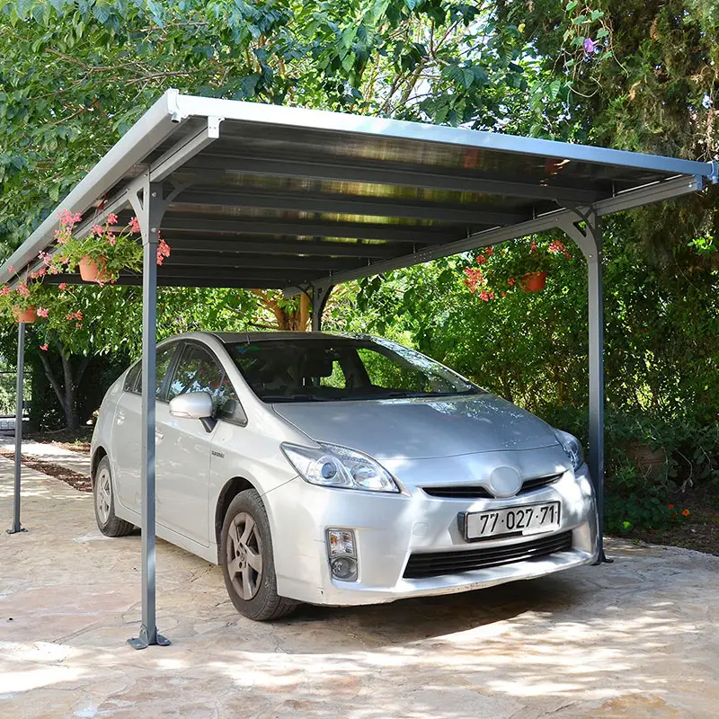 Garaje de policarbonato de estacionamiento de cobertizo de fácil uso para estacionamiento de automóviles Auto Carport