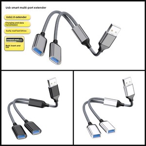 ตัวขยาย2.0 USB ตัวแยกการชาร์จแท่นขยายชนิด C พร้อมพอร์ตฮับหลายพอร์ตเชื่อมต่อดิสก์ U - Product Image 5