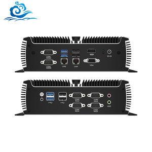 HelorPC Mini PC Intel Core I5 DDR4 32G RAM MSATA SSD 6 RS232 RS485 COM <strong>GPIO</strong> Ethernet Fanless Industrial Micro <strong>Computer</strong> - Product Image 1