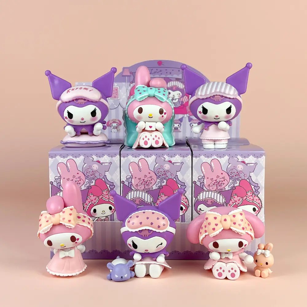 Vente en gros de cadeaux San-rio Kuromi My Melody Mystery Toy Box Cute Kuromi Melody Doll Collectible Figures Ornements