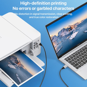 USB 3.0 saf bakır adaptör kablosu a erkek USB-B kare arayüz 2m uzunluk yazıcı cep telefonu kamera veri iletimi için - Product Image 6