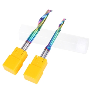 DouRuy CNC Milling <strong>Cutter</strong> Single Flute Spiral Drill Bit Router Bit for Aluminum Alloy Windows and Doors Processing - Product Image 1