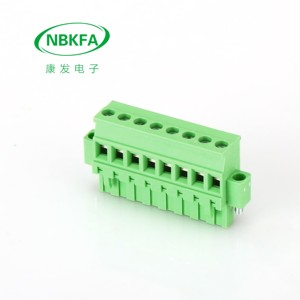Bloque de terminales enchufable de 5,08mm Terminal Phoenix en línea con orificios para tornillos de fijación - Product Image 2