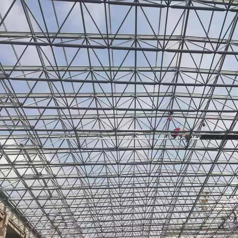 Struttura prefabbricata del tetto dello stadio della capriata della struttura spaziale d'acciaio per il tetto della capriata del metallo del campo da Tennis