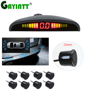 GAYINTT 8 <strong>Sensors</strong> 8 Rear Front View Car Parking <strong>Sensor</strong> Reverse <strong>Backup</strong> Radar Kit with LED Display Monitor Car Parking <strong>System</strong> - Product Image 1
