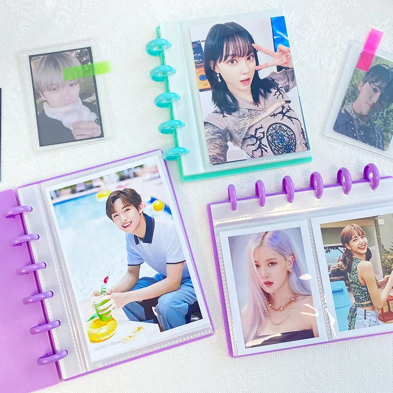 Personalizzato 3.5 pollici Bulk photography Collect Book con 20 pezzi pagine interne cartolina Kpop photowcard Holder 4x6/5x 7/6x8 album fotografici