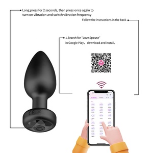 Sıcak app uzaktan kumanda silikon yumuşak silikon anal popo fiş masaj vibratör erkek prostat erotik kurşun vibratör - Product Image 5