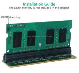 Karten hinzufügen DDR4 SO DIMM Adapter Speicher Riser Karte SO DDR4 260Pin Speicher Tests chutz Adapter Anschluss für Laptop PC - Product Image 3