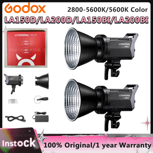 Godox LA150D LA150BI 190W lalala200bi 230W LCD Panel LED Video işığı sürekli çıkış + APP kontrol Bowens dağı StudioLight - Product Image 3