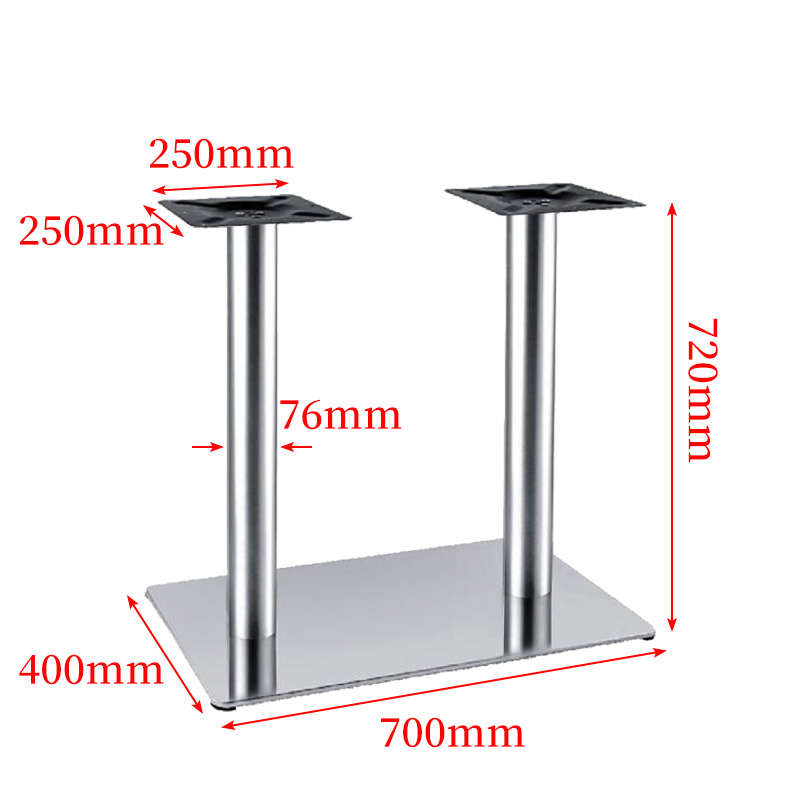 Plata-700*400mm acero inoxidable