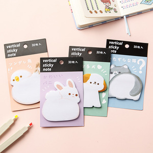 Bloc de notas adhesivas en forma de gato Bloc de notas de dibujos animados lindo Proveedor de notas adhesivas para mascotas Juego de notas adhesivas de diseño personalizado de alta calidad - Product Image 2
