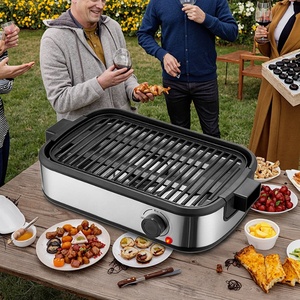 Veelzijdige Multifunctionele Elektrische Grill Met Bakplaat Bbq Plaat Rookloos Huishoudelijk Kookaccessoire - Product Image 3