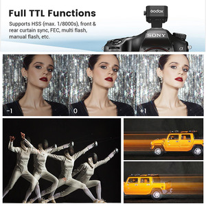 GODOX X3แฟลชทริกเกอร์ไร้สาย c/n/s/f/o เข้ากันได้สำหรับ Canon สำหรับ Nikon Fuji Olympus กับ TCM การแปลงพลาสติกโลหะ - Product Image 2