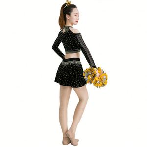 ชุดเชียร์ลีดเดอร์ดาวแขนยาวเพชรน้ำออกแบบได้ตามต้องการชุดเชียร์ลีดเดอร์ - Product Image 2