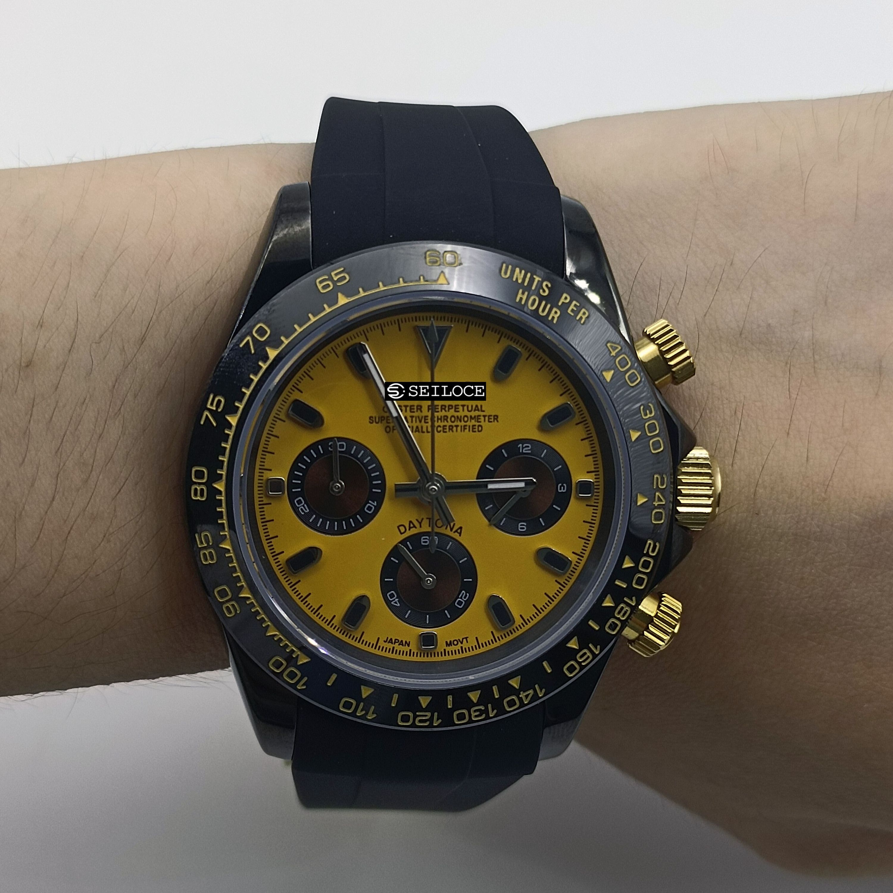 Cadran noir + cadran jaune