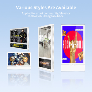 21,5 + 19 дюймов двойной экран LCD Лифт Реклама LCD digital signage Крытый android OS digital signage и дисплеи - Product Image 2
