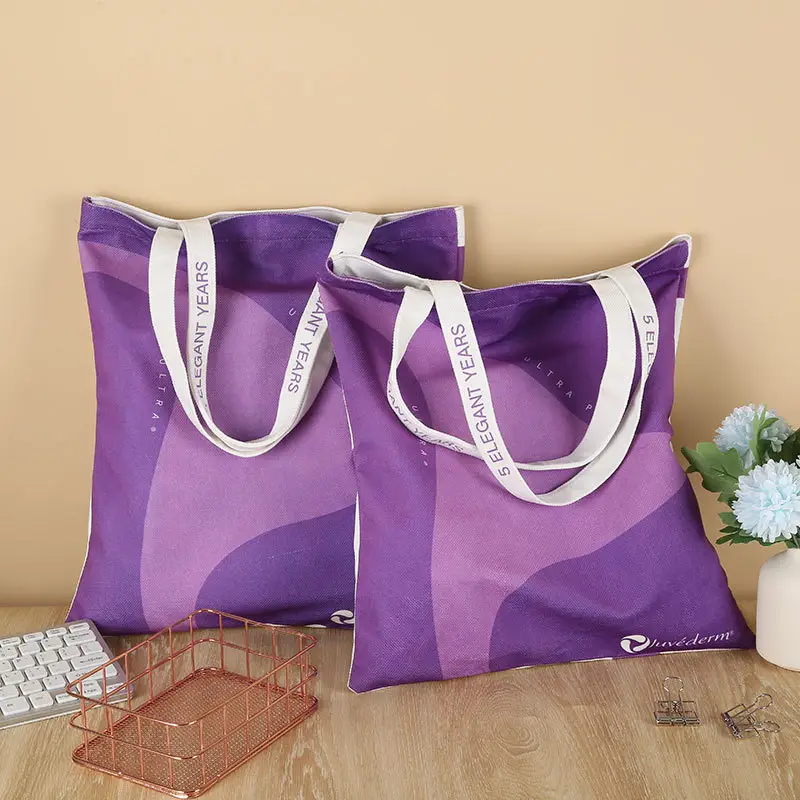 Bolsa de algodón con diseño personalizado para compras al aire libre, bolsa de almacenamiento Oem, gran fábrica, a buen precio, China