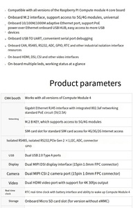 Hot Raspberry PI CM4 Computer modul Base board RS485 RS232 POE Strom versorgung Internet der Dinge Erweiterungs karte für Industrie computer