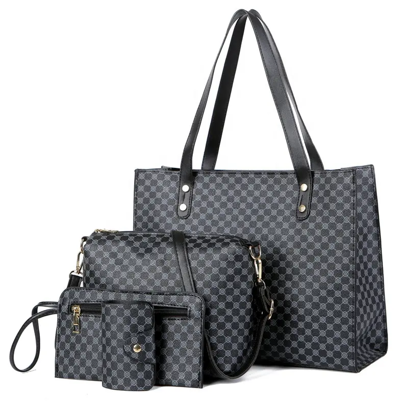 2023 женская сумка с принтом, четыре комплекта, простая роскошная сумка для отдыха
