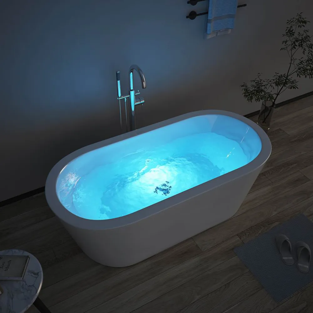 Auf Lager Fabrik Weiß Badezimmer Badewanne Acryl Solid Surface Einweichen Freistehende Badewanne