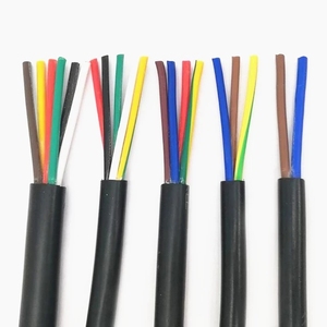 RVV 2 çekirdekli 10 çekirdekli esnek tel 0.5mm 0.75mm 1mm 1.5mm 2.5mm 3mm sinyal AC güç uzatma bilgisayar güç bakır kablo - Product Image 1