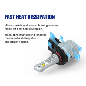 9005 HB4 9006 9012 9-32V LED araç aydınlatma sistemi, Mini All-in-One kablosuz araba far dönüşüm kiti 6500K renk yeni - Product Image 6