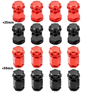 4pcs Alu hợp kim 25mm bánh xe Hex mở rộng Adapter Combiner <span class=keywords><strong>Coupler</strong></span> cho L 1/5 5ive-t 2.0 4WD khí Buggy RC Xe Tải nâng cấp các bộ phận - Product Image 6