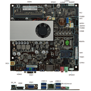 Advertizing Machine Embedded Motherboard mit 3865U CPU Combo für medizinische Geräte und Überwachungs systeme - Product Image 4