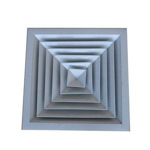 Quadratischer Decken diffusor/Aluminium-Luftschlitz-Luft verteiler HLK-System mit Dämpfer