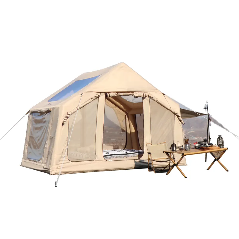 QX maison forme auto grandes tentes gonflantes camping extérieur tente automatique robuste pour le camping