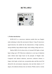 Hot Sale 3G Microwave Signal Detection Microwave Induction Module Doppler Radar <strong>Sensor</strong> <strong>for</strong> <strong>Detecting</strong> <strong>Object</strong> Motion - Product Image 5