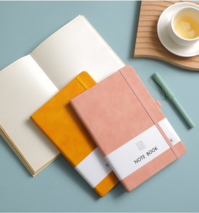A6 personalizado con correa elástica Pu diario cuaderno impreso logotipo de la marca diario Bloc cuaderno de notas de cuero PU para regalo - Product Image 6