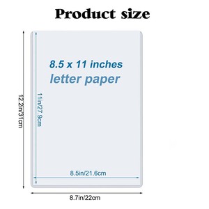 Tùy Chỉnh Không Thấm Nước Cứng Nhựa Giấy Chứng Nhận Menu Cứng Nhắc In Giấy Chứng Nhận Tài Liệu Chủ Bảo Vệ Rõ Ràng Tấm Bảo Vệ - Product Image 2