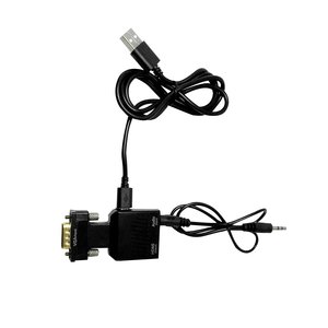 VGA para Cable convertidor HDMI 1080P/720P adaptador de entrada de alimentación de Audio para HDTV Monitor proyector para PS3 PC portátil combinación de PVC S
