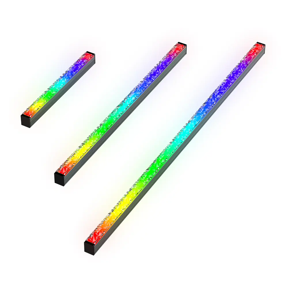 Bilgisayar aksesuarları alüminyum/plastik PC 28cm renkli LED ışık bilgisayar kasası ARGB LED şeritler