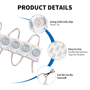 RCJ ไฟ LED 12โวลต์กันน้ำโมดูล LED สูงสดใสกลางแจ้ง3วัตต์2835ฉีดโมดูล LED ป้ายโฆษณากล่อง - Product Image 4