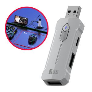 Teclado mecánico para juegos 5 en 1 + combo de ratón + soporte + adaptador inalámbrico + alfombrilla de ratón para Android/iOS/iPhone/móvil - Product Image 1